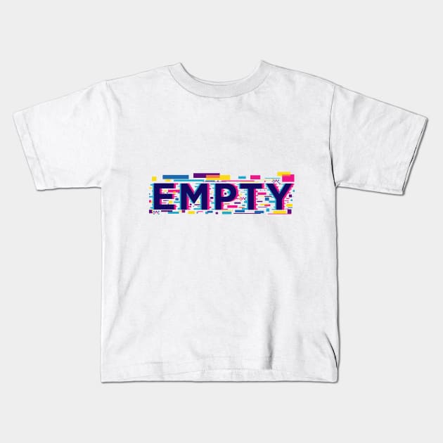 EMPTY Kids T-Shirt by TeePeace